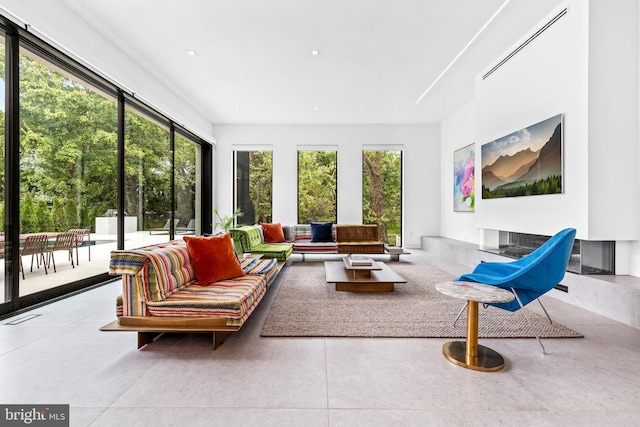 sunroom with plenty of natural light