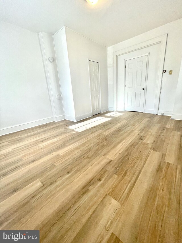 interior space featuring light hardwood / wood-style flooring