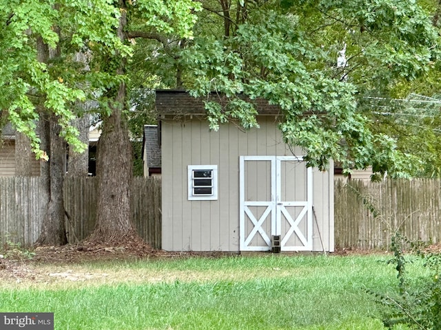 view of outdoor structure