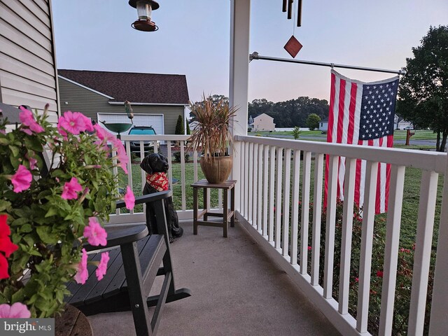 view of balcony