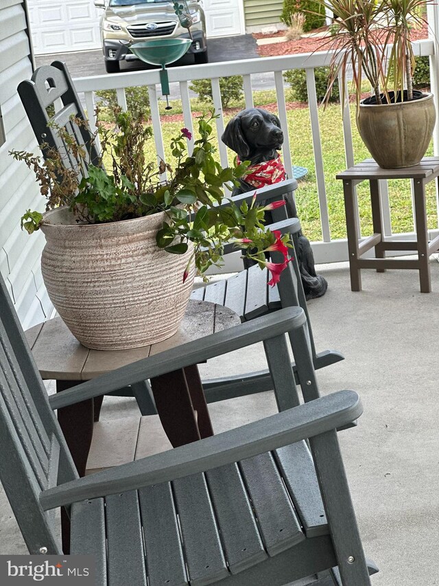 view of balcony