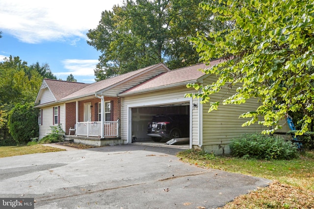 ranch-style house with a garage