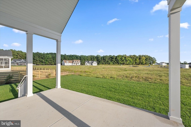 73 King Richard Rd, Berlin, MD 21811 - view of patio with fence and a rural view