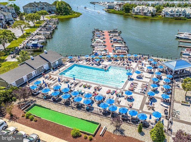 73 King Richard Rd, Berlin, MD 21811 - aerial view with a residential view and a water view