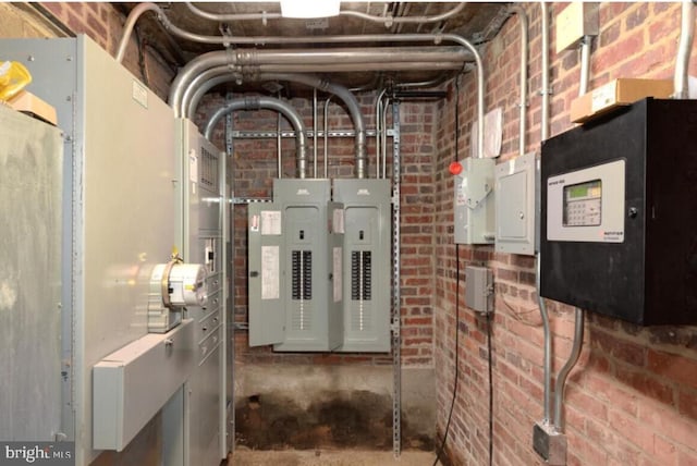 utility room with electric panel