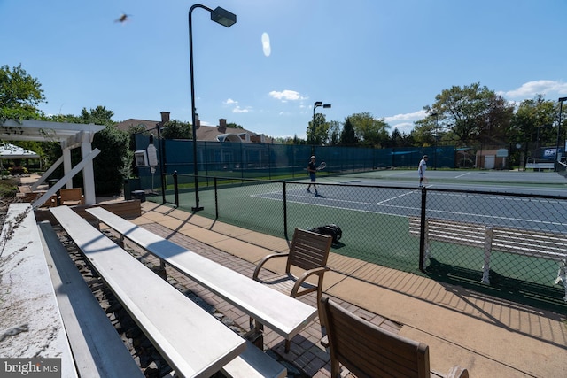 view of sport court