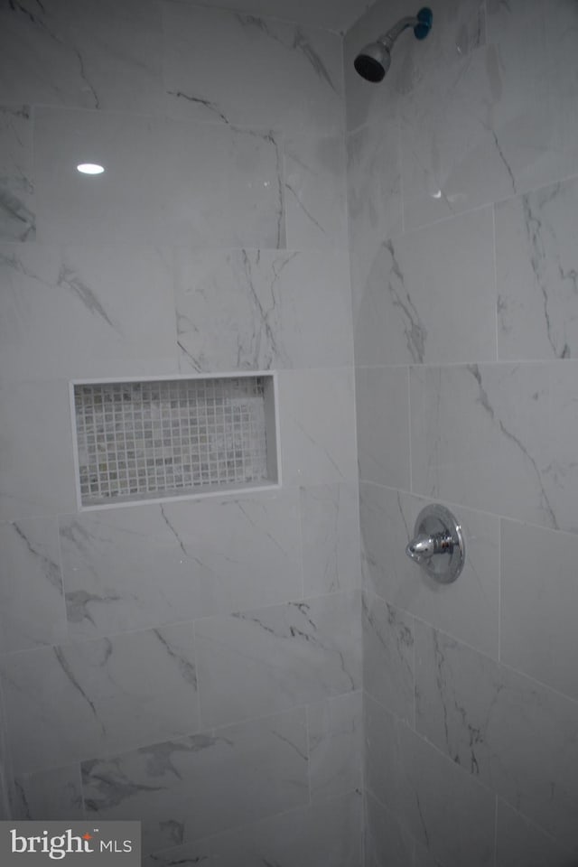 room details featuring tiled shower