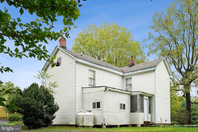 view of back of property