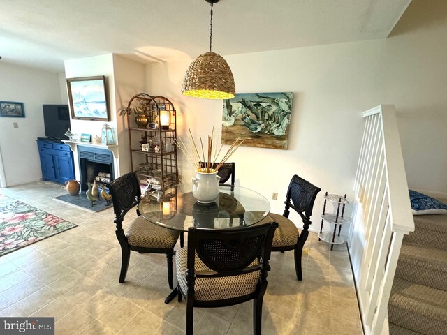 38421 Cardinal Ln Unit 195, Selbyville, DE 19975 - dining room with a fireplace with flush hearth