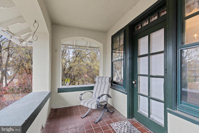 view of sunroom / solarium