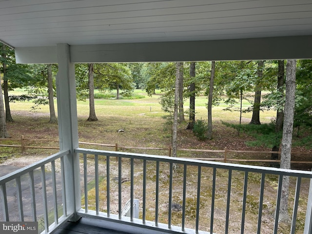 view of balcony