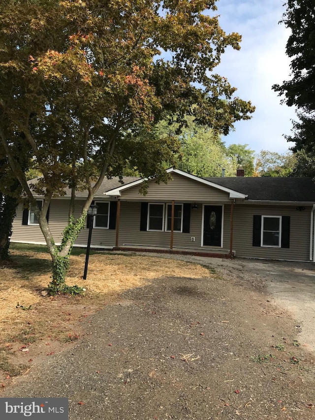 view of front of home