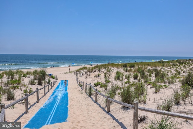 water view with a beach view