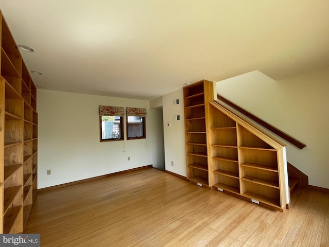 interior space featuring light wood-type flooring