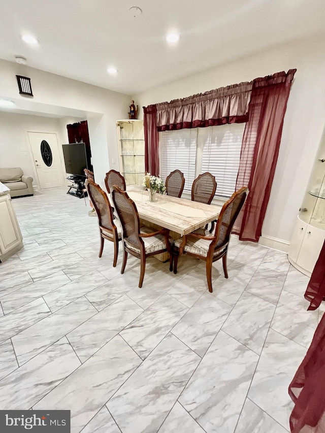 view of dining area