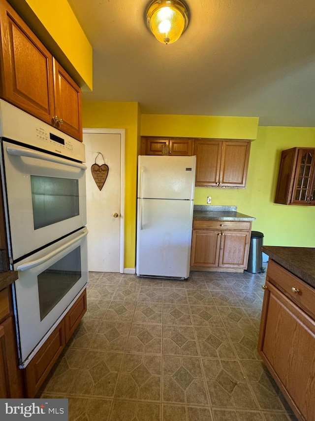 kitchen with white appliances