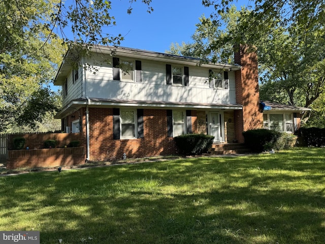 view of property with a front yard