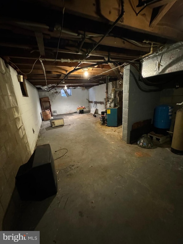 view of basement