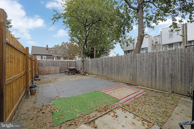 view of yard featuring a patio area