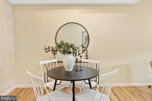 dining area featuring hardwood / wood-style floors