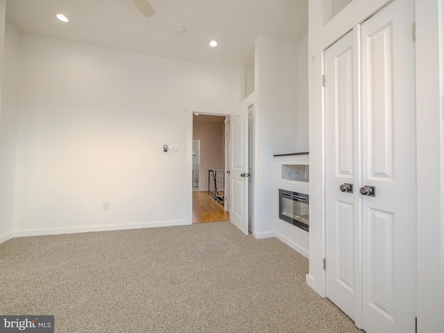 interior space with light carpet