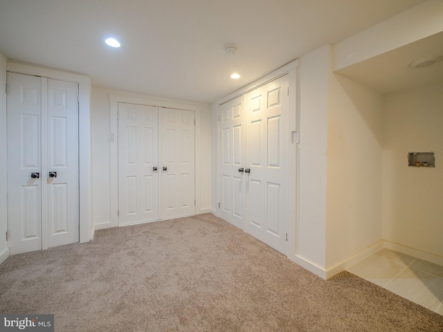 interior space with light carpet