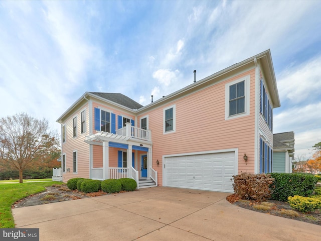 view of front of house featuring a garage