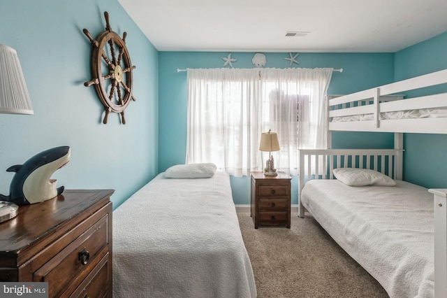 bedroom with carpet floors