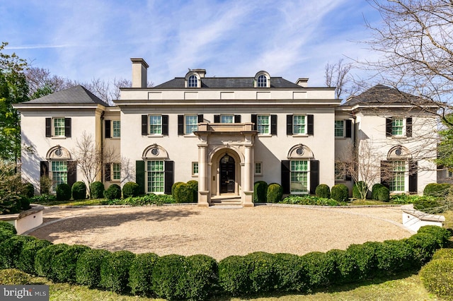 view of french country style house