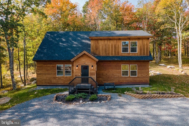 view of rustic home