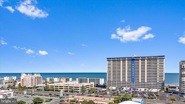 exterior space featuring a water view