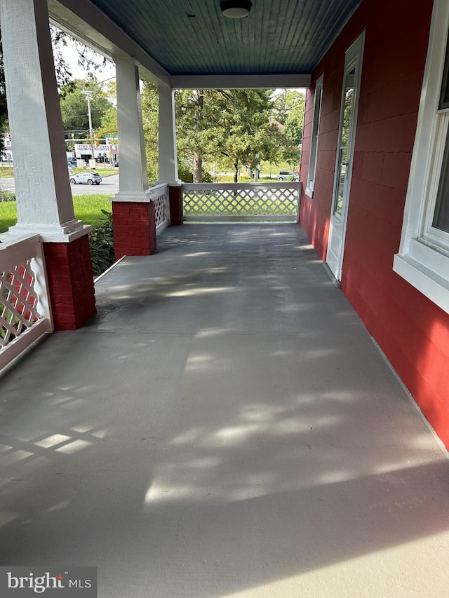 view of patio / terrace featuring covered porch