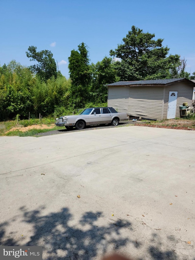 view of car parking