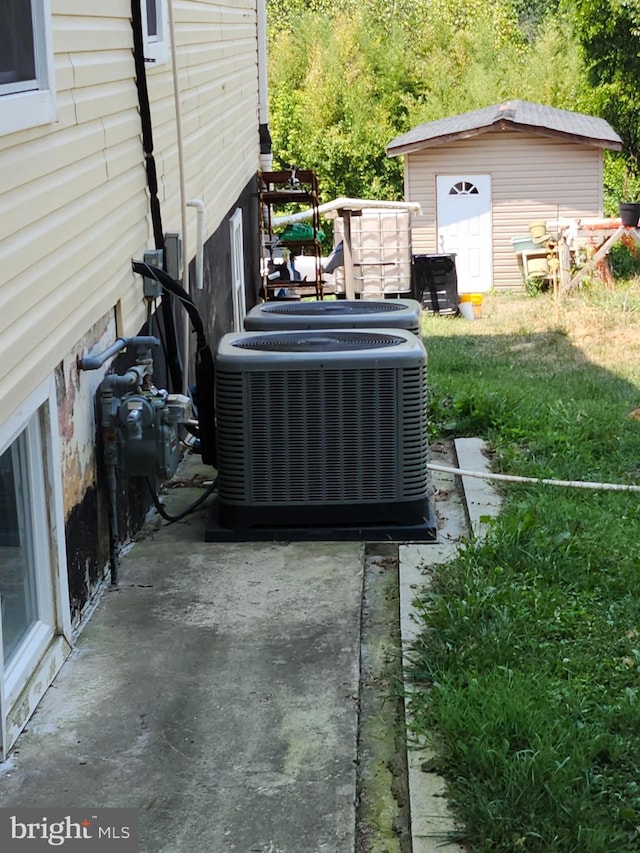 exterior space featuring central AC unit