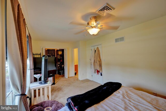 13 Kennison Ln, Dover, DE 19901 - carpeted bedroom featuring visible vents and a ceiling fan