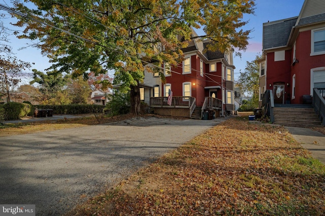 view of front of home