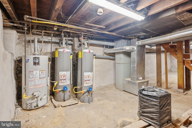 interior space with water heater