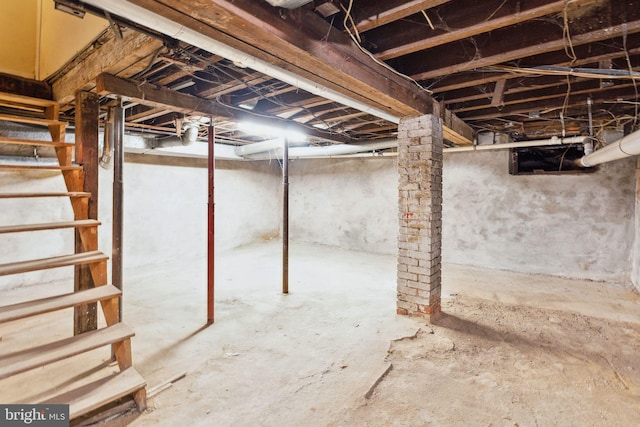 view of basement