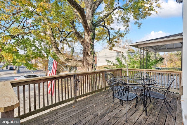 view of deck