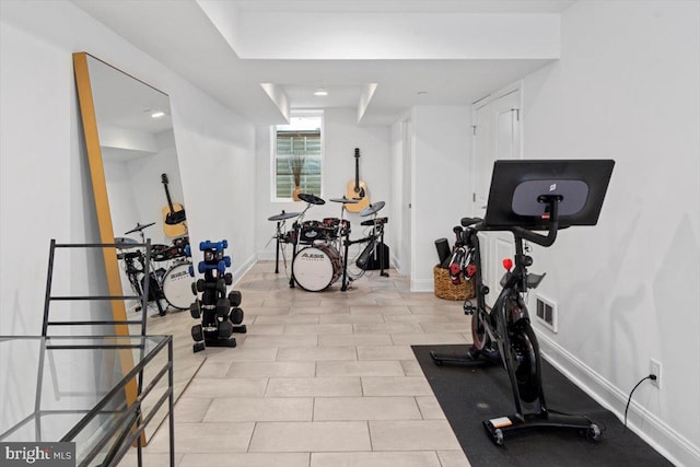 view of exercise room