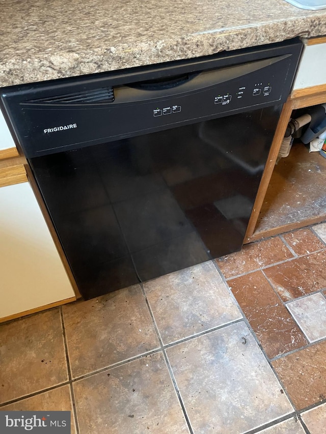 details featuring black dishwasher