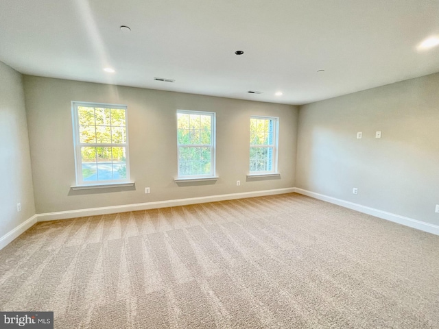 view of carpeted empty room