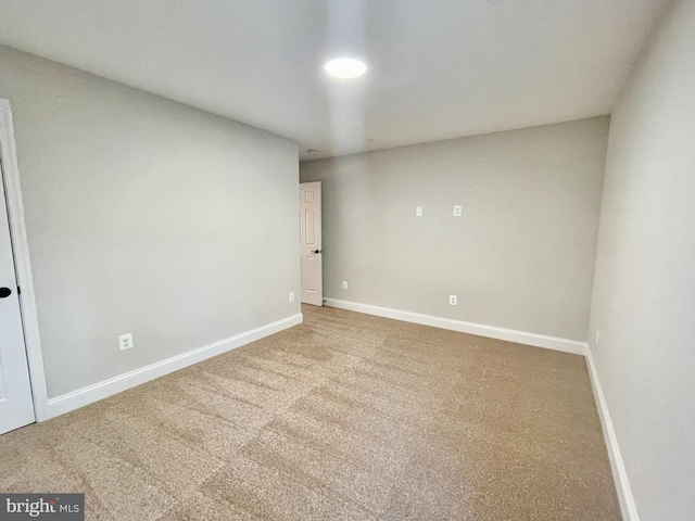 empty room with carpet floors