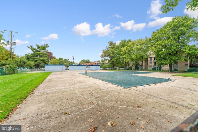 view of pool with a patio