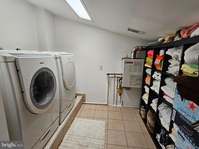 interior space with tile patterned floors