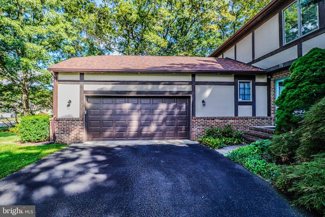 view of home's exterior with a garage