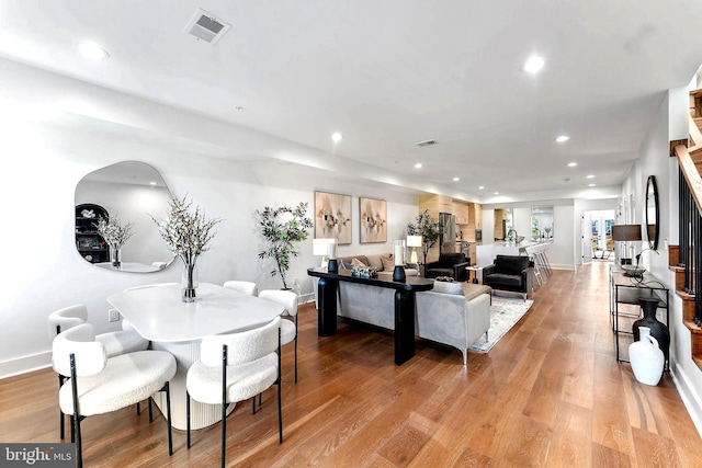 interior space featuring light hardwood / wood-style floors