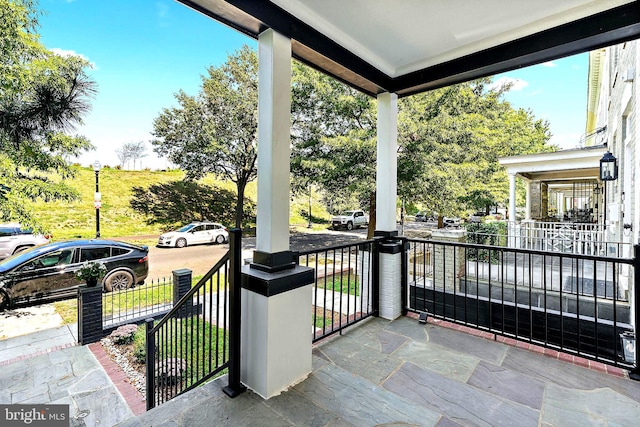 view of patio with covered porch