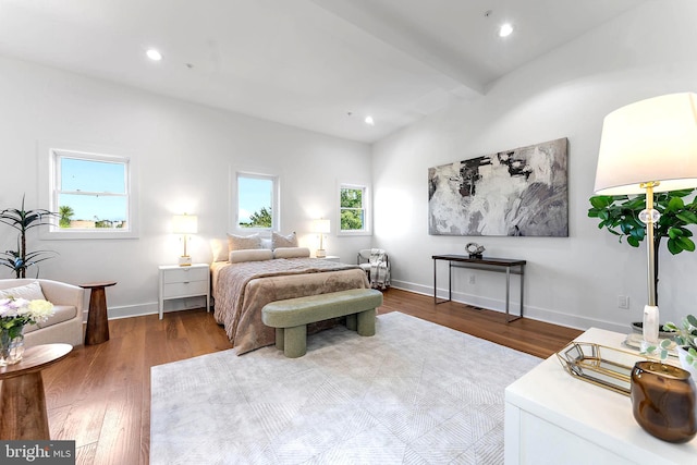 bedroom featuring hardwood / wood-style floors