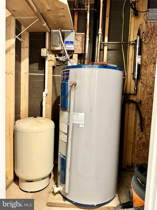 utilities featuring electric water heater